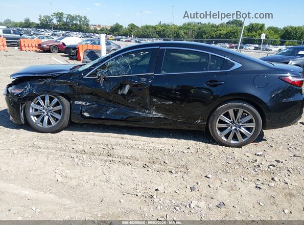 JM1GL1WY0J1307043 2018 MAZDA 6 Black Widok z przodu