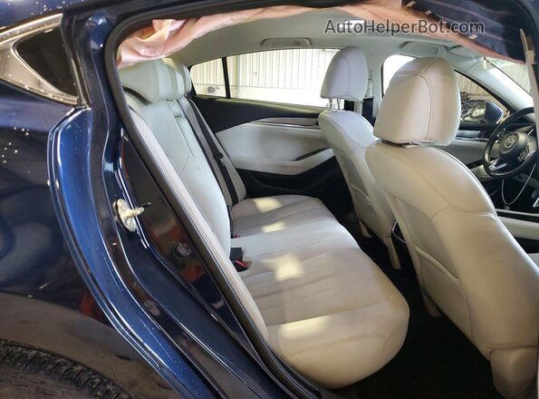 JM1GL1WY0J1331889 2018 MAZDA 6 Blue Вид задніх сидінь