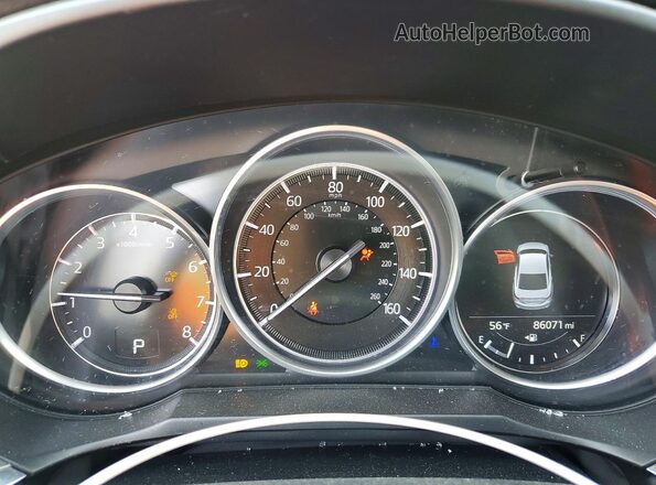 JM1GL1WY1J1334767 2018 MAZDA 6 Silver Вид щитка приладів