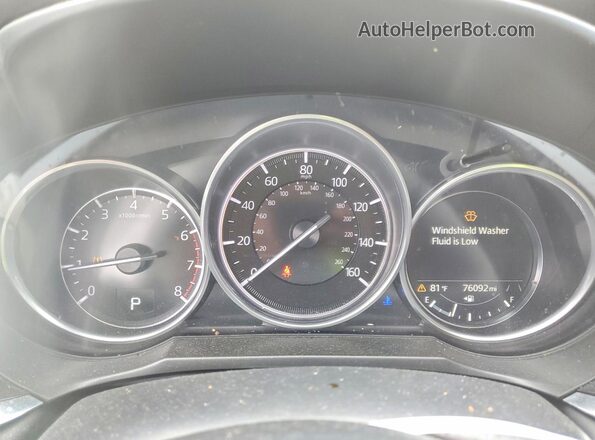 JM1GL1WY3M1609978 2021 MAZDA 6 Gray Սարքավորումների վահանակի տեսք