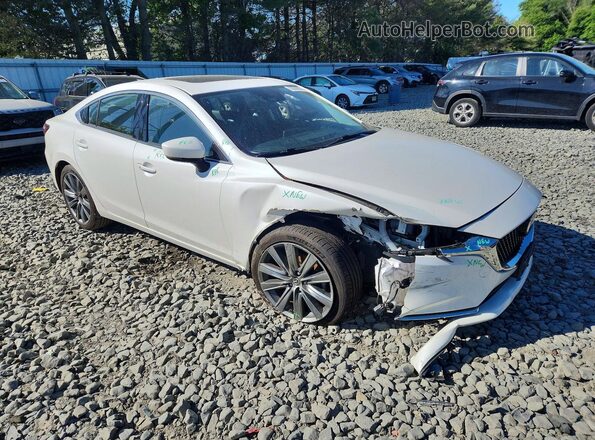 JM1GL1WY4K1508588 2019 MAZDA 6 White Delantero derecho