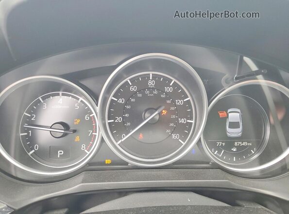 JM1GL1WY5L1527183 2020 MAZDA 6 Blue Вид щитка приладів