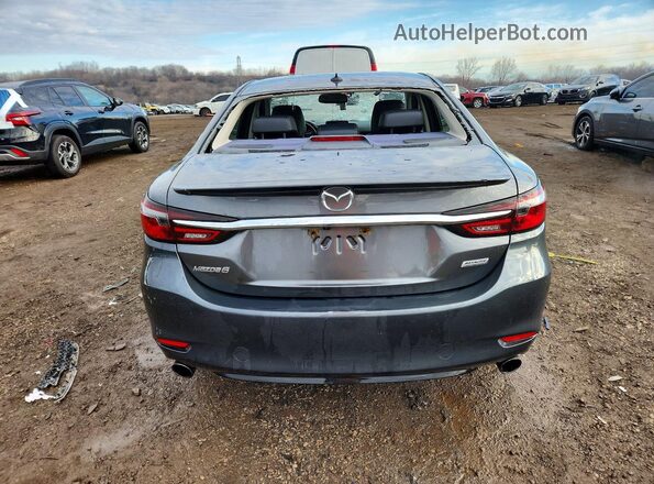 JM1GL1WYXJ1328661 2018 MAZDA 6 Charcoal Вид ззаду