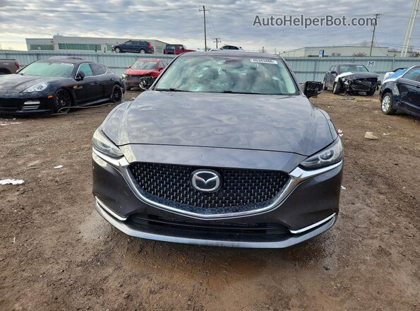 JM1GL1WYXJ1328661 2018 MAZDA 6 Charcoal Вид спереду