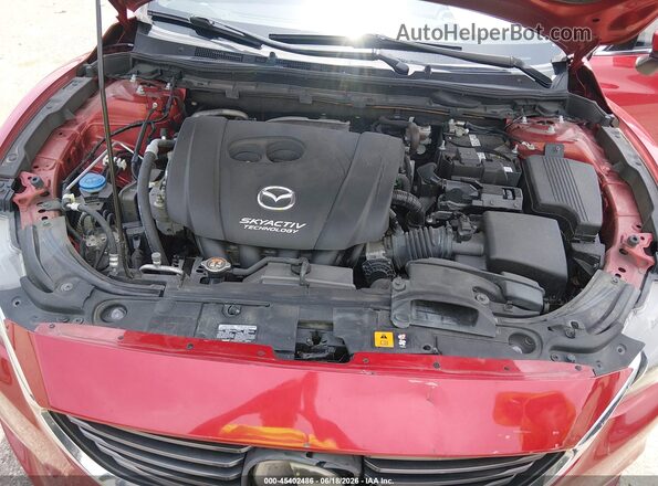 JM1GL1X53H1116084 2017 MAZDA 6 Red Widok z tyłu