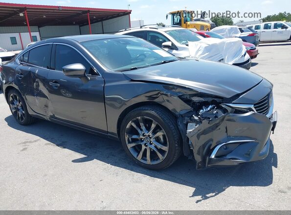 JM1GL1X5XH1134906 2017 MAZDA 6 Gray Widok z przodu