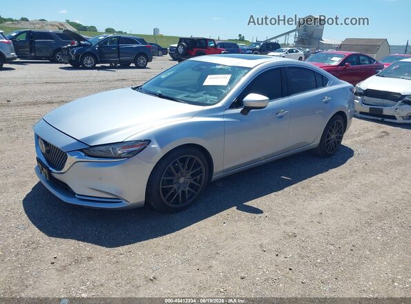 JM1GL1XY6J1319566 2018 MAZDA 6 Silver Przód lewy