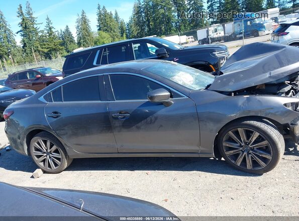 JM1GL1XY7M1604491 2021 MAZDA 6 Серый Вид задней части салона