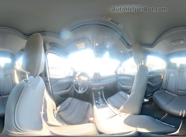 JM1GL1XY8J1329872 2018 MAZDA 6 Silver Widok naklejki z numerem VIN