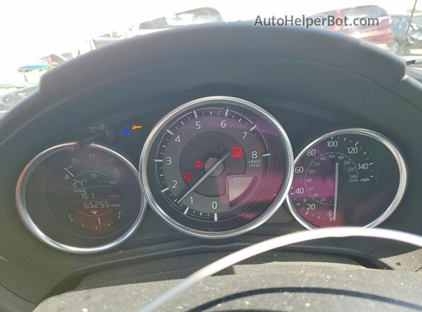 JM1NDAB73K0307367 2019 MAZDA MX-5 White Instrument cluster view