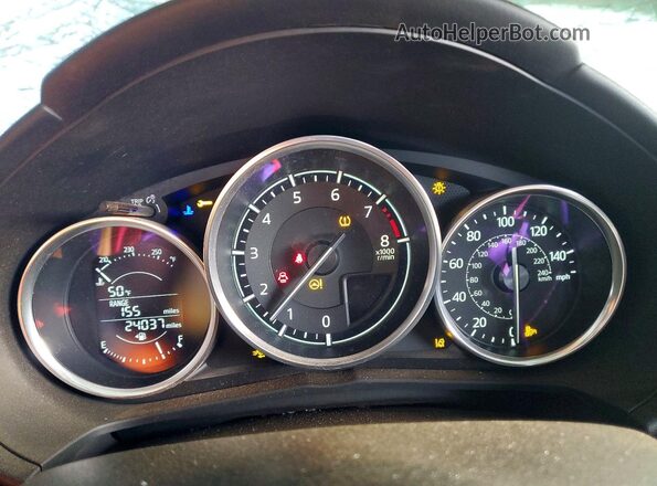 JM1NDAB74P0554727 2023 MAZDA MX-5 Black Սարքավորումների վահանակի տեսք