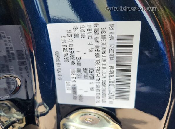 JM1NDAC71T0701417 2026 MAZDA MX-5 Blue VIN sticker view