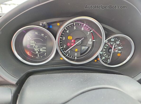 JM1NDAC72L0414796 2020 MAZDA MX-5 Black ხელსაწყოთა პანელის ხედი