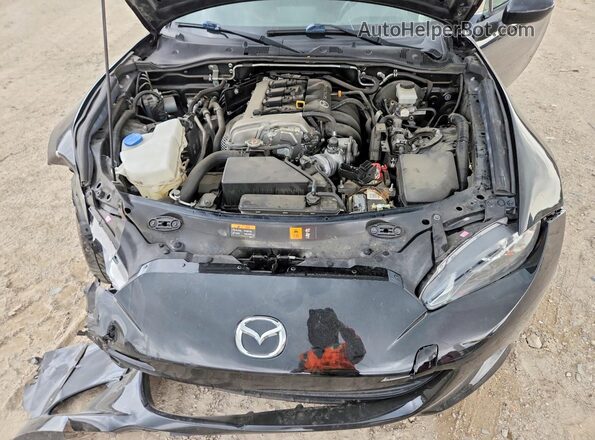 JM1NDAC72L0414796 2020 MAZDA MX-5 Black უკანა სალონის ხედი