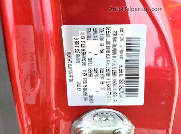 JM1NDAC74H0124681 2017 MAZDA MX-5 Red Vista del compartimento del motor