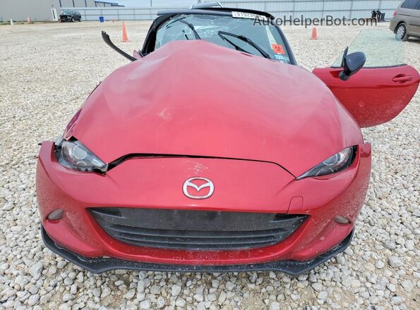 JM1NDAC74H0124681 2017 MAZDA MX-5 Red Vista interior trasera