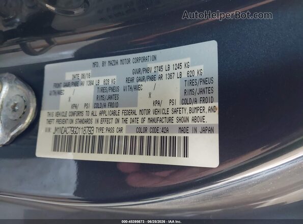 JM1NDAC79G0118793 2016 MAZDA MX-5 MIATA Gray Շարժիչի բաժամունքի տեսք