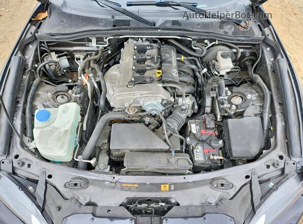 JM1NDAD71G0113490 2016 MAZDA MX-5 Gray Rear interior view