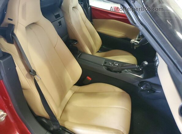 JM1NDAD71H0124264 2017 MAZDA MX-5 Red Widok tylnych siedzeń