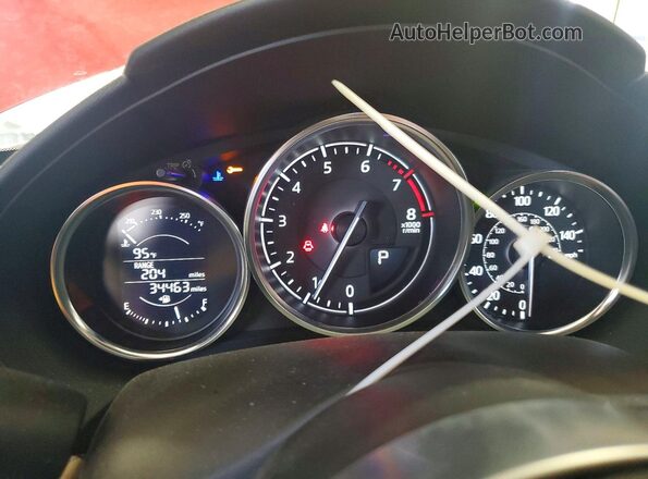 JM1NDAD71H0124264 2017 MAZDA MX-5 Red Widok zestawu wskaźników