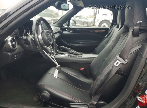 JM1NDAD72H0123866 2017 MAZDA MX-5 Black Вид салону спереду