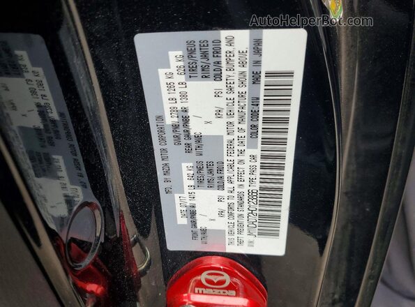 JM1NDAD72H0123866 2017 MAZDA MX-5 Black Вид підкапотного простору