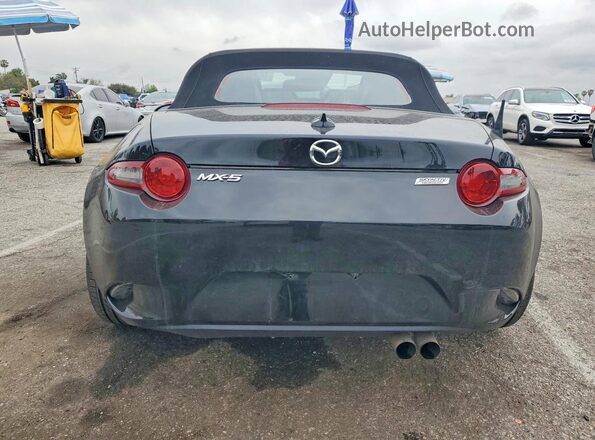 JM1NDAD72H0123866 2017 MAZDA MX-5 Black Вид ззаду