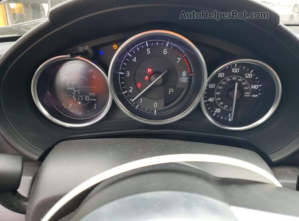 JM1NDAD72H0123866 2017 MAZDA MX-5 Black Вид щитка приладів