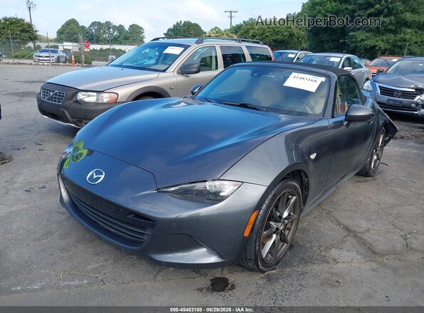 JM1NDAD75G0109829 2016 MAZDA MX-5 MIATA Gray Առջևի ձախ երեք քառորդ տեսարան
