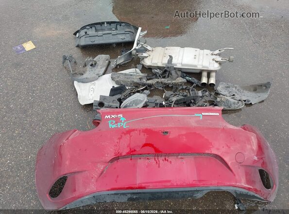 JM1NDAD75M0458498 2021 MAZDA MX-5 Red Instrument cluster view