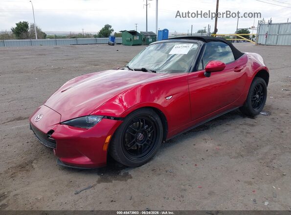 JM1NDAD78L0415675 2020 MAZDA MX-5 MIATA Red Առջևի ձախ երեք քառորդ տեսարան