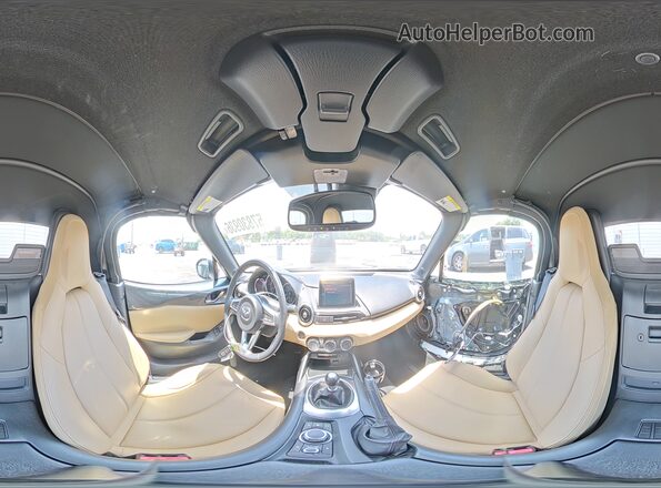 JM1NDAD7XG0102309 2016 MAZDA MX-5 Gray Vista interior de 360 grados
