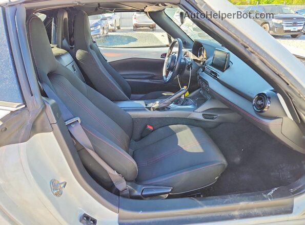 JM1NDAL72K0304202 2019 MAZDA MX-5 White Rear seats view