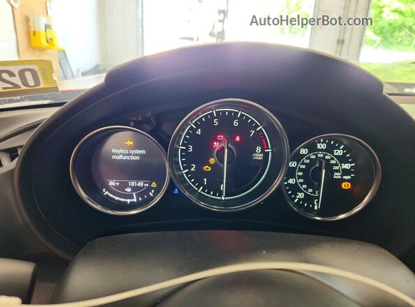 JM1NDAL7XP0556514 2023 MAZDA MX-5 Red Instrument cluster view