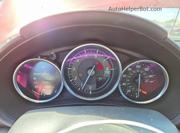 JM1NDAM70K0304262 2019 MAZDA MX-5 Red Սարքավորումների վահանակի տեսք