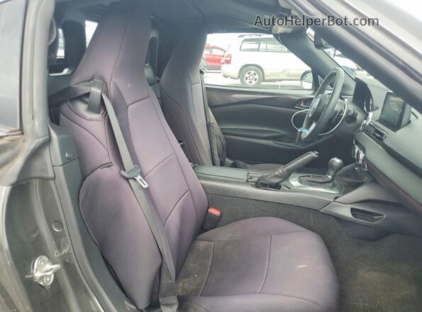 JM1NDAM70K0308733 2019 MAZDA MX-5 Gray Widok tylnych siedzeń
