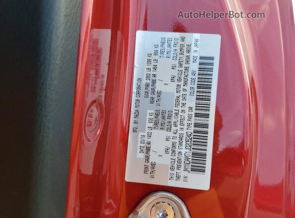 JM1NDAM71J0205240 2018 MAZDA MX-5 Красный Вид подкапотного пространства