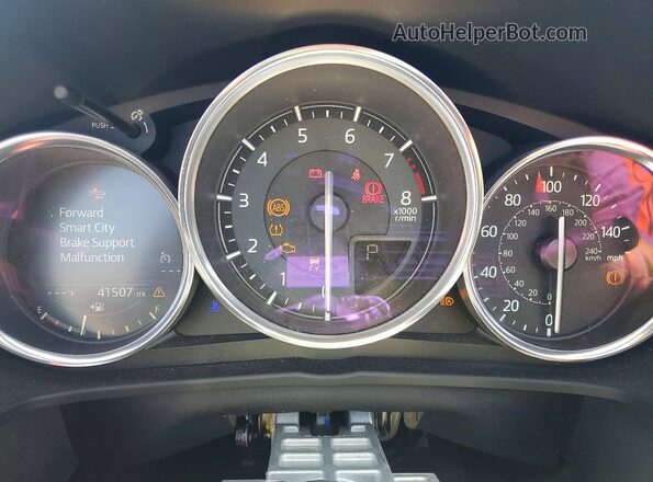 JM1NDAM72L0415817 2020 MAZDA MX-5 Gray Instrument cluster view