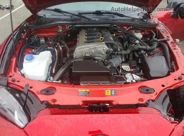 JM1NDAM73L0419293 2020 MAZDA MX-5 Красный Вид задней части салона