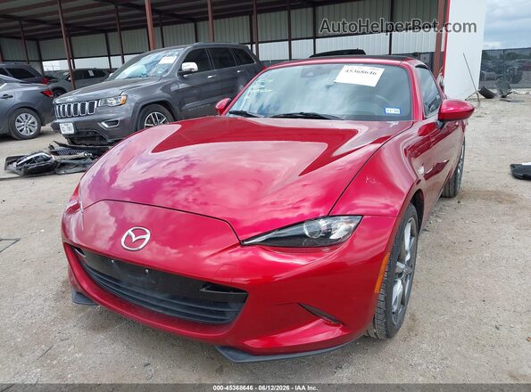 JM1NDAM74L0418976 2020 MAZDA MX-5 MIATA RF Red წინა მარცხენა ხედი სამი მეოთხედიდან