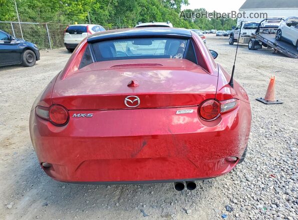 JM1NDAM76H0107380 2017 MAZDA MX-5 Red უკანა სავარძლების ხედი