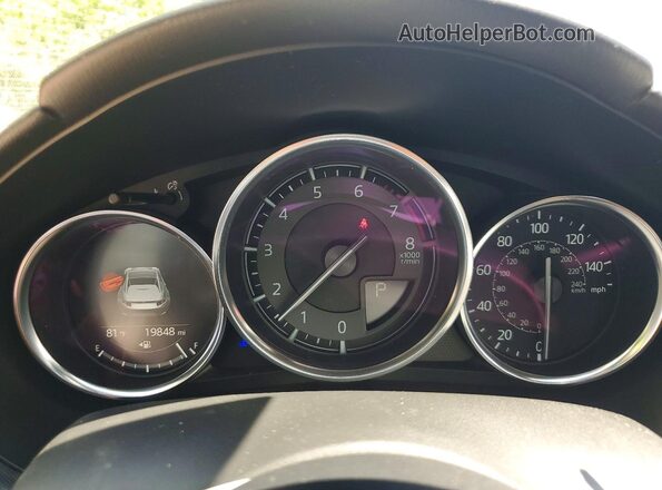 JM1NDAM76H0107380 2017 MAZDA MX-5 Red ხელსაწყოთა პანელის ხედი