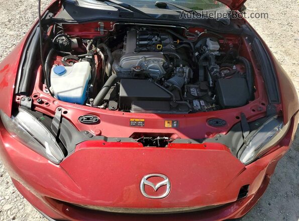 JM1NDAM76H0107380 2017 MAZDA MX-5 Red უკანა სალონის ხედი
