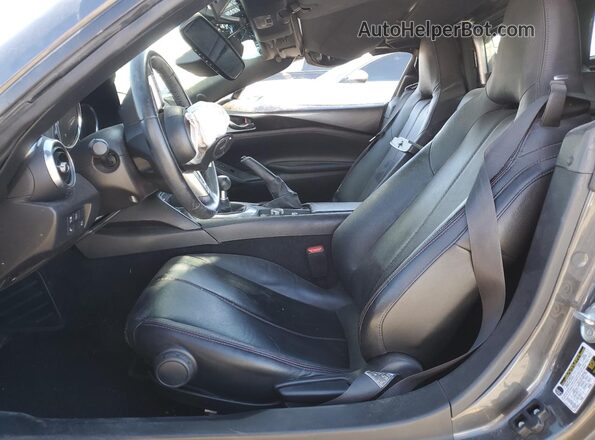 JM1NDAM77H0106836 2017 MAZDA MX-5 Black Widok wnętrza z przodu