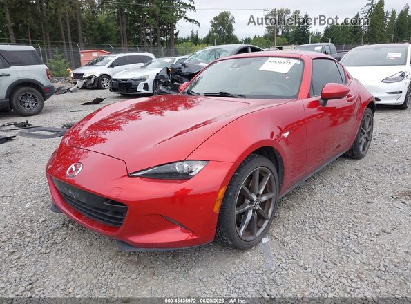 JM1NDAM78H0104285 2017 MAZDA MX-5 MIATA RF Красный Передняя левая четверть