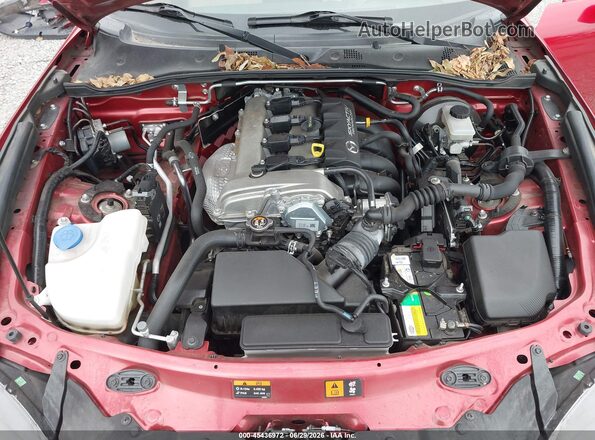 JM1NDAM78H0104285 2017 MAZDA MX-5 MIATA RF Красный Вид сзади