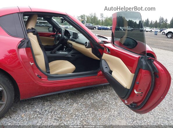 JM1NDAM78H0104285 2017 MAZDA MX-5 MIATA RF Красный Вид салона спереди