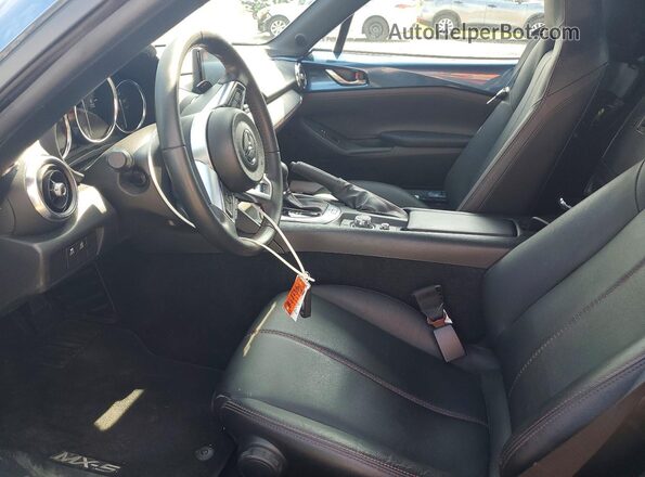 JM1NDAM78K0301139 2019 MAZDA MX-5 Blue Widok wnętrza z przodu