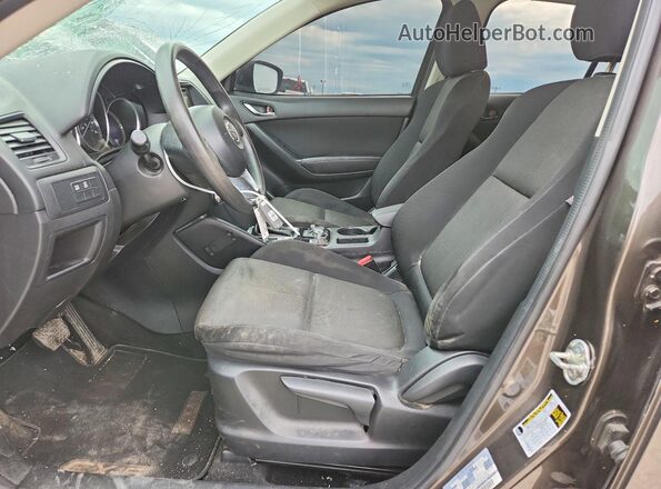 JM3KE2BY1G0905129 2016 MAZDA CX-5 Brown Widok wnętrza z przodu