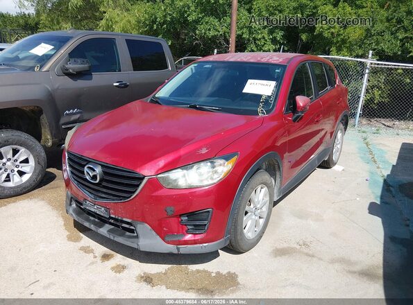 JM3KE2BY3G0645946 2016 MAZDA CX-5 Red წინა მარცხენა ხედი სამი მეოთხედიდან